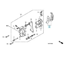 06455KWF951  Τακάκια Εμπρός Φρένου Honda CBF-125