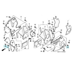 91549MW0790ZA  Body Clip Honda CBR-1100XX Blackbird