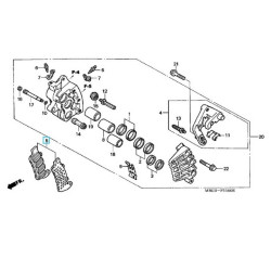 06455MBG006  Τακάκια Εμπρός Honda VFR-800 '98-'01