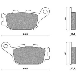 FDB754  Ferodo Rr. Brake Pads Suzuki DL/GSF/SV