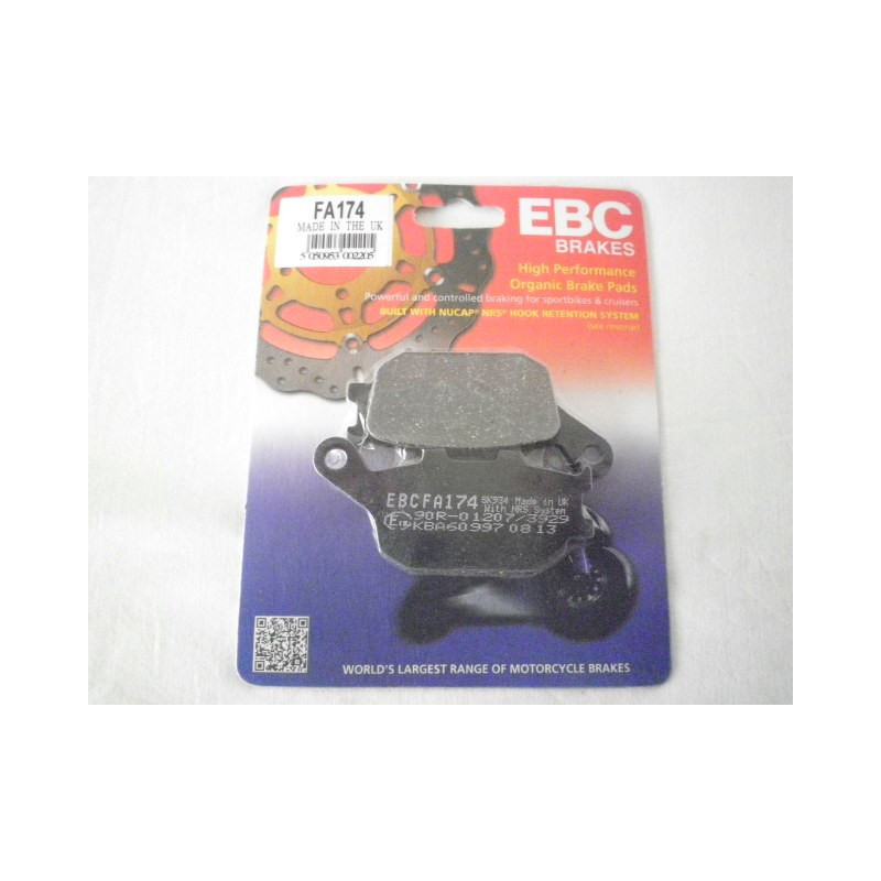 FA174  EBC Rear Brake Pads Yamaha YZF-R6 R1 Fazer