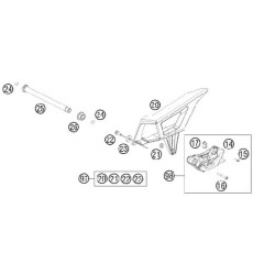 78004060000  Κάλυμμα Αλυσίδας KTM EXC '08-'11
