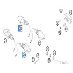 60114025000  Flaser Cpl. Front L/S Rear R/S KTM LC8-990 '06-'13