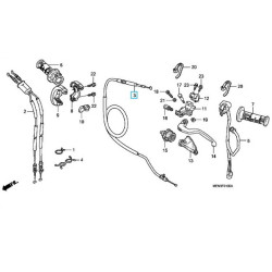 22870MENA30  Ντίζα Συμπλέκτη Honda CRF-450R '09-'12