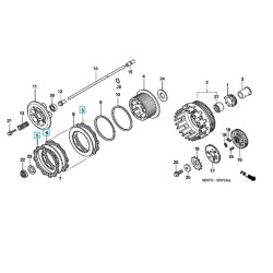 22201MBTSET  Δίσκοι Συμπλέκτη Φίμπερ Σετ Honda XL-1000V Varadero '03-'11