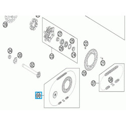 00050002016  Σετ Γρανάζια Αλυσίδα KTM SMC-690 '08-'11