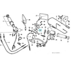 53172MR1000  Clutch Lever Bracket Honda VT-400-600 Steed