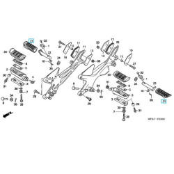 50710KE8000  Λάστιχο Μαρσπιέ Συνεπιβάτη Honda CBF-600-1000