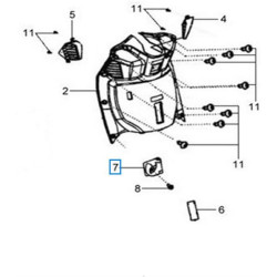 81132H6T000KA  Luggage Hook Sym Citycom-300i HD-125-200
