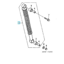 52400KTMD21  Rear Shock Absorber Honda ANF-125 i Innova