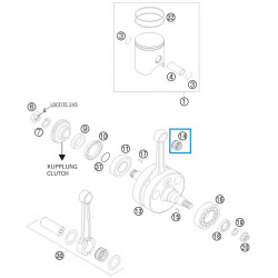54430034000  Needle Bearing KTM EXC-SX-250 '98-'13