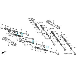 12208ML0722  Τσιμούχα Βαλβίδας Honda SH-300 FJS-600 Silverwing