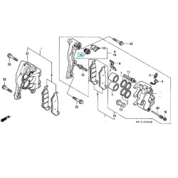 45133MA3006  Boot B Brake Caliper Honda CB-CBF-CBR-XLV-XRV