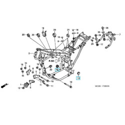 90302MS6620  Τάπα 'Αξονα Ψαλιδιού Honda XL-650V-700V Transalp