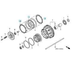 22201MS6SET2  Clutch Friction Disks Set Honda VFR-800 '98-'99