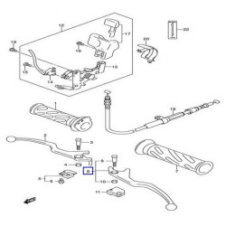 5750014F00  Μανέτα Πίσω Φρένου Αριστερή Suzuki AN-250-400 Burgman 