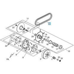 1B01L4A01  Ιμάντας Κίνησης Sym MaxSym 400i