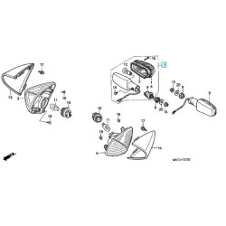 33600MBT611  Φλας Πίσω Δεξί Honda XL-1000V Varadero '99-'06