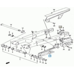 6127329F00  Γλύστρα Αλυσίδας Suzuki DRZ-400E DRZ-400S