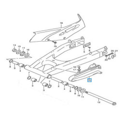 6127313E01  Γλύστρα Αλυσίδας Suzuki XF-650 Freewind