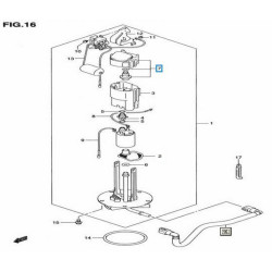 1561027G00  Ρυθμιστής Πίεσης Βενζίνης Suzuki DL-650 V-Strom 