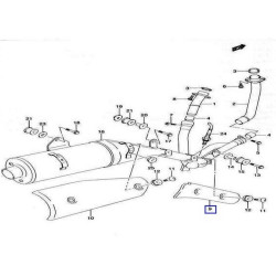 1477127G00  Muffler Front Cover Suzuki DL-650 V-Strom '04-'06
