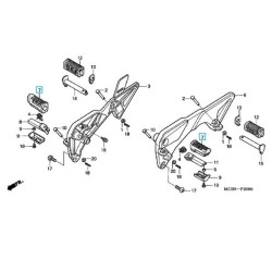 50632MAK000  Λάστιχο Μαρσπιέ Οδηγού Honda XL-650V-700V Transalp