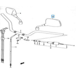 5660004F23  Καθρέφτης Αριστερός Suzuki DL-650 V-Strom