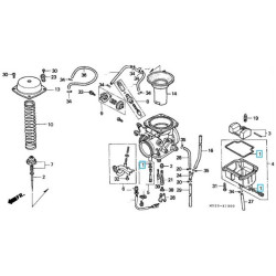 16010KPK901  Gasket Set Carburetor Honda NX-650 FMX-650