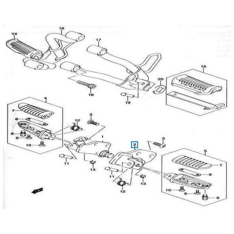 4352027G0113L  Bracket Front Left Suzuki DL-650 V-Strom '04