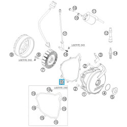 75030040000  Φλάντζα Καπακιού Βολάν KTM 690 '07-'13