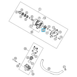 56535005300  Water Pump Wheel KTM LC4 640
