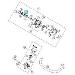 0625060016  Ρουλεμάν Αντλίας Νερού KTM LC4 640
