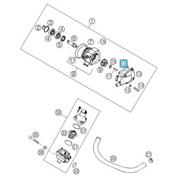 56535003300  Water Pump Cover Gasket KTM LC4 640