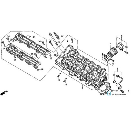 12251MAS003  Φλάντζα Εκρήξεως Honda CB-900 Hornet