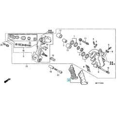 06455MBTD52  Front Brake Pads Honda XL-1000V Varadero ABS