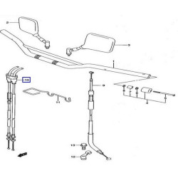 5830129F11  Throttle Cable 'Open-Close' Suzuki DRZ-400 S DRZ-400 SM