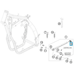 78003023155  Πέλμα Πλάγιου Στάντ KTM EXC '08-'13