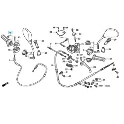 53140KPZ900  Χειρολαβή Γκαζιού Honda SH-125-150 '04-'12