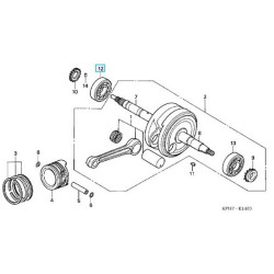 91001KPH901  Crankshaft Bearing Right Honda ANF-125 Innova