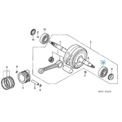 91002KPH901  Crankshaft Bearing Left Honda ANF-125 Innova
