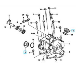 12361KK0000  Cap Tappet Adjusting Hole Honda XR-250-400 FJS-600 Silverwing