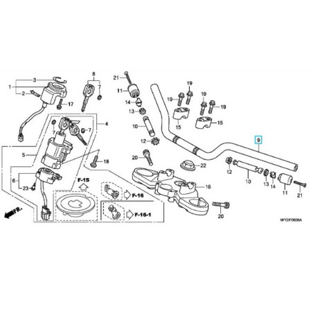 53100MFGD01  Steering Handle CB-600 Hornet '07-'13 
