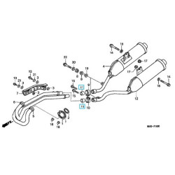 18391MB0891  Packing Muffler Honda FMX-650 NX-650 Dominator '95-'99  