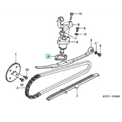 14560KCW851  Φλάντζα Τεντωτήρα Καδένας Εκκεντροφόρου Honda SH-125-150