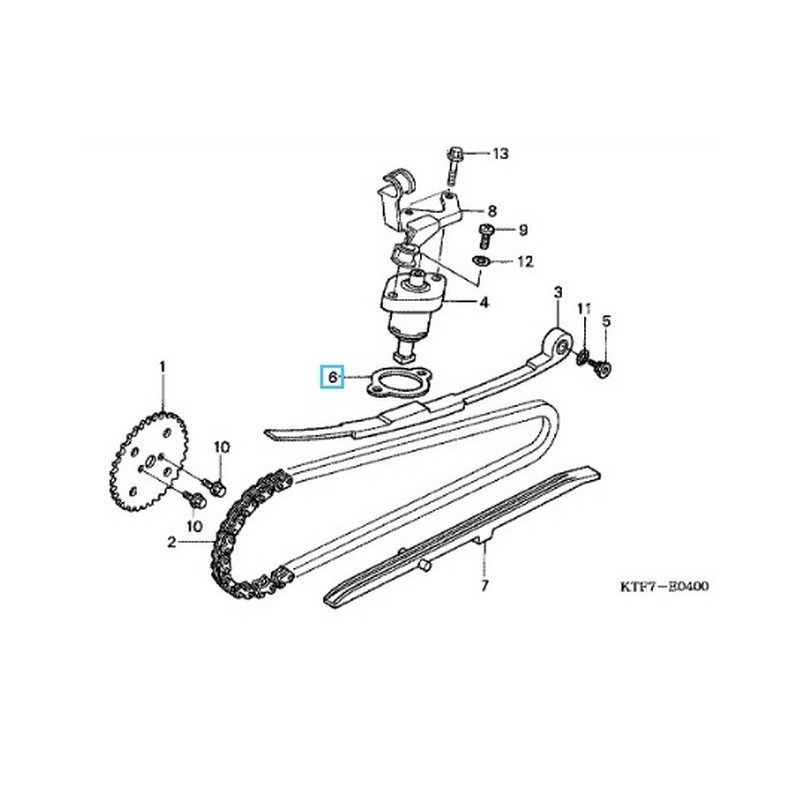 14560KCW851  Gasket Timing Chain Tensioner Honda SH-125-150 