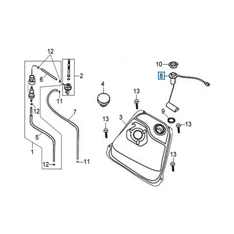 37800ARB000  Fuel Level SYM Symphony 50-125-150 SR