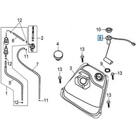 37800ARB000  Fuel Level SYM Symphony 50-125-150 SR