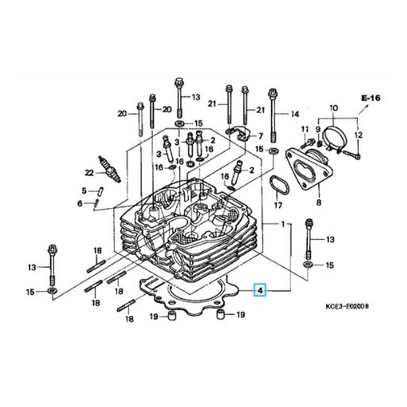 12251KCZ003  Cylinder Head Gasket Honda XR-250 '96-'99