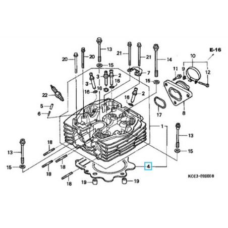 12251KCZ013  Cylinder Head Gasket Honda XR-250 '01-'04